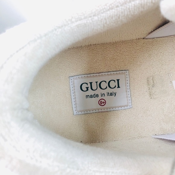 Used GUCCI Ultrapace Snake Leather Distressed Sneakers - Picture 8 of 14